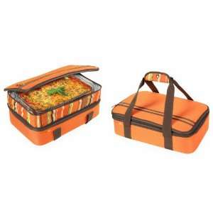  Rachael Ray Food Container Expandable Dish Carrier   Green 