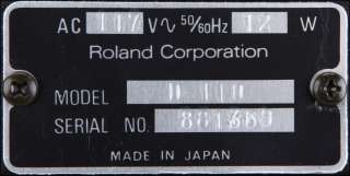 Roland D 110 D110 Rackmount Sound Module AS IS  
