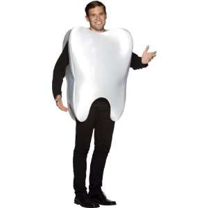 Lets Party By Rasta Imposta Mr. Molar Adult Costume / White   Size One 