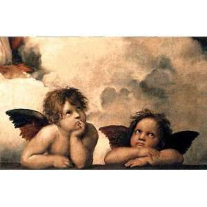 Raphael Sanzio the Two Angels Tapestry 