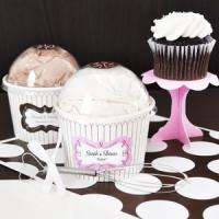 96 Personalized Cupcake Mix Wedding/Party Favors  