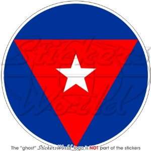 CUBA Cuban AirForce Aircraft Roundel 4 (100mm) Vinyl Bumper Sticker 