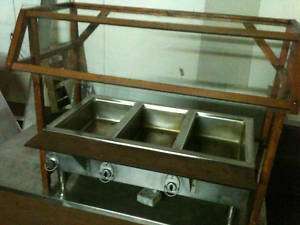 Buffet Wells 3 Well Volt Elec Steam Table Sneez+Stand  