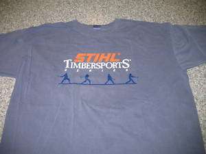 New STIHL Timbersports Blue T Shirt  