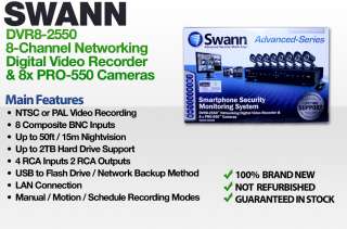 Swann SWDVK 825508 PRO 550 Camera Security Monitoring System (8 