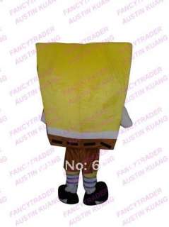 Spongebob Mascot Costume Sponge bob Mascot Costume Fancy Dress Costume 