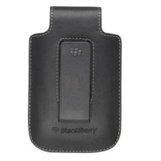   Leather Pouch Case for BlackBerry Storm 9530 BLACK Swivel Holster