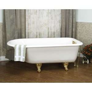   Barclay CTR60 WH ORB Cast Iron Roll Top Soaking Tub