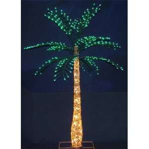   Foot Indoor/Outdoor Lighted Tropical Palm Tree with Grapevine Design
