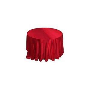  96 inch Round Red Satin Tablecloth (10 Pack) Everything 
