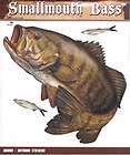 Small Mouth Bass Decal Sticker Left Face Gifts Men Fishing Fishermen 