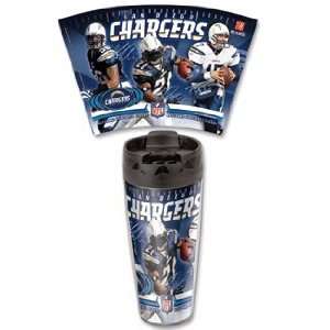NFL San Diego Chargers Travel Mug   Set of 2  Kitchen 