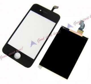 Glass Touch Digitizer+LCD Display Screen for Iphone 4 4G Black  