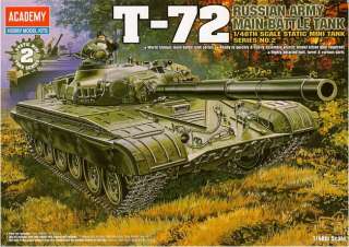 48 RUSSIAN ARMY MAIN BATTLE TANK T 72 / ACADEMY MODEL KIT / #13006 