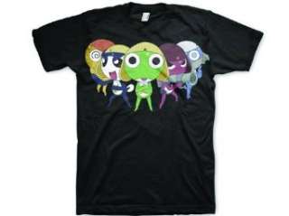  Sgt. Frog Group Lineup Black T shirt Clothing