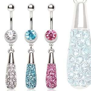  Stainless Steel Belly Button Ring Barbell with Perfume Bottle Shaped 
