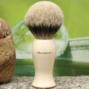 Shaving Brush, hand bound, silvertip, faux ivory 280