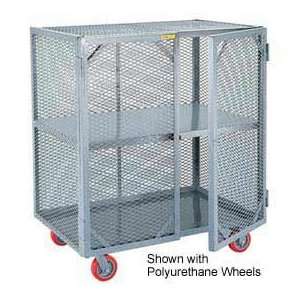   Giant® Mobile Storage Locker, 1 Center Shelf, 30x48, Phenolic Wheels