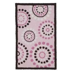    Tiddliwinks Pink Dots Butterfly Rug   21x34