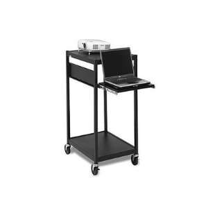   CART 42H X 24W Sit or Stand Pull Out Keyboard Shelf Black Electronics