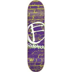    Foundation The Mark Purple Skateboard Deck   7.5