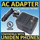 HQRP AC Adapter fits Uniden TRU 9380 TRU 9385 TRU 9460 Charger Power 