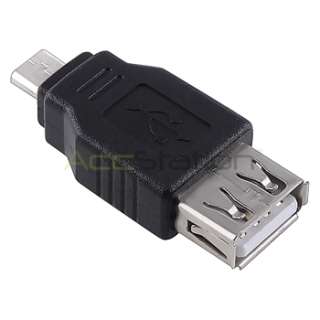2pcs USB 2.0 A to Micro USB B Adapter Converter Female/Male For PC 