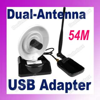 54M Directional Wireless USB WiFi Adapter Dual Antenna  