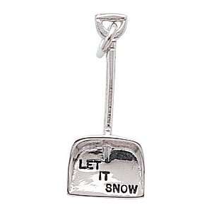  Rembrandt Charms Snow Shovel Charm, Sterling Silver 