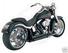 VANCE & HINES SHORTSHOTS STAGGERED BLACK EXHAUST FOR HARLEY 1986 2011