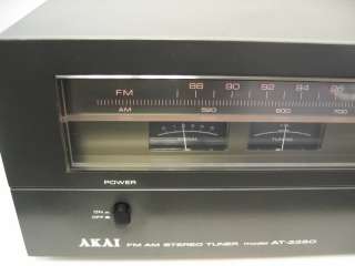 1978 Sound Nostalgia* AKAI STEREO TUNER AT 2250 BLACK  