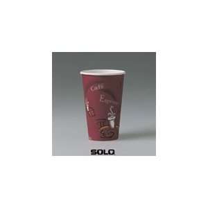  Solo Bistro Single Poly Paper Hot Cup   16 oz.   Case of 