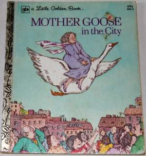   GOOSE IN THE CITY vintage 1979 childs Little Golden Book  
