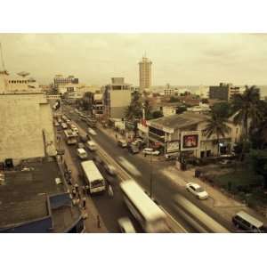 Traffic in Colombo Beneath Monsoon Skies, Sri Lanka Photographic 