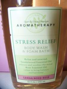   WORKS Aromatherapy Sandalwood Rose STRESS Body Wash & Foam Bath  