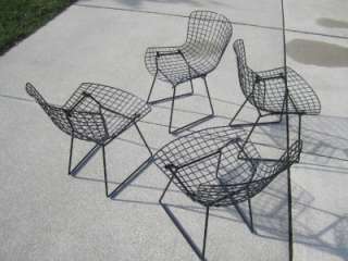 HARRY BERTOIA for KNOLL wire CHAIRS Mid CENTURY DANISH MODERN Eames 