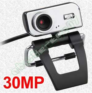 USB 30.0M Pixels Webcam Web Cam Camera + Mic PC Laptop  