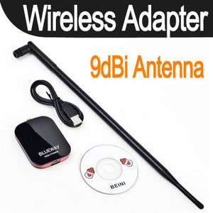 Wireless LAN Card USB WiFi Adapter With 9dBi Antenna  
