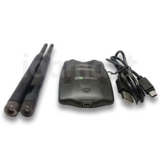 500mw High power USB wifi Wireless N Adapter +2 antenna  