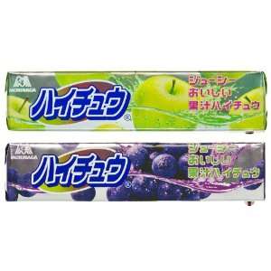 Green Apple & Grape Hi Chew Taffy Candy 2 Flavor Bundle (Japanese 
