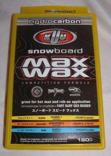 Snowboard wax Hydrocarbon competition  180g moist  