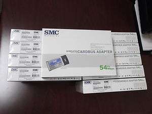 SMC WIRELESS Cardbus Adapter 802.11g SMCWCB G2 **NEW** LOT OF 10 