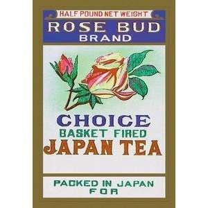  Vintage Art Rose Bud Brand Tea   10424 4