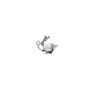   Sterling Silver Small Teapot Charm with Movable Lid 