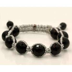  Tibetan Bead String Bracelet B1523 ball, 12mm 7in 