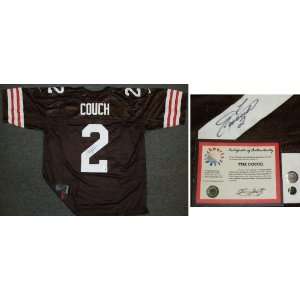 Tim Couch Signed Browns Nike Authentic Brown Jersey 