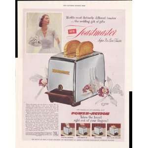  Toastmaster Power Action Toaster 1953 Original Vintage 