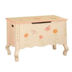    Princess And Frog Hand Carved Wooden Toy Chest