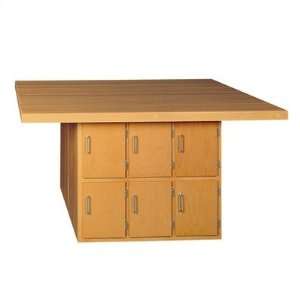   Wooden Workbench with 6 Lockers Number of Vices 4 Vises Toys & Games