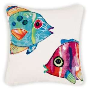  Tropical Fish Decorator Pillow   Fish Outta Water   18 X 